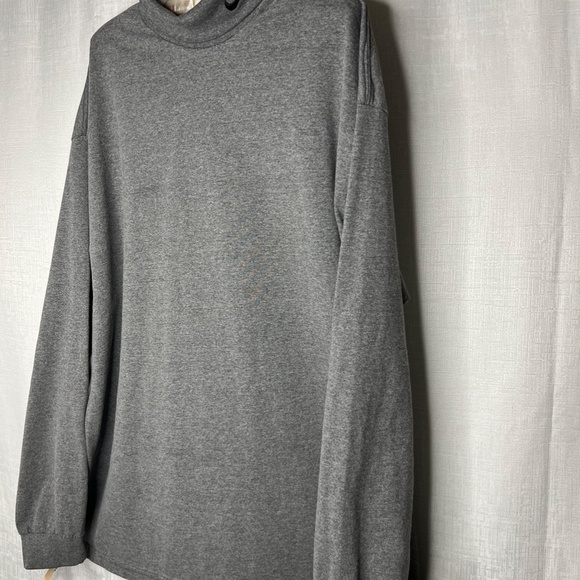 VTG 90's NIKE WHITE TAG 2XL Long Sleeve Grey Turtleneck Embroidered Swoosh USA - Picture 6 of 9